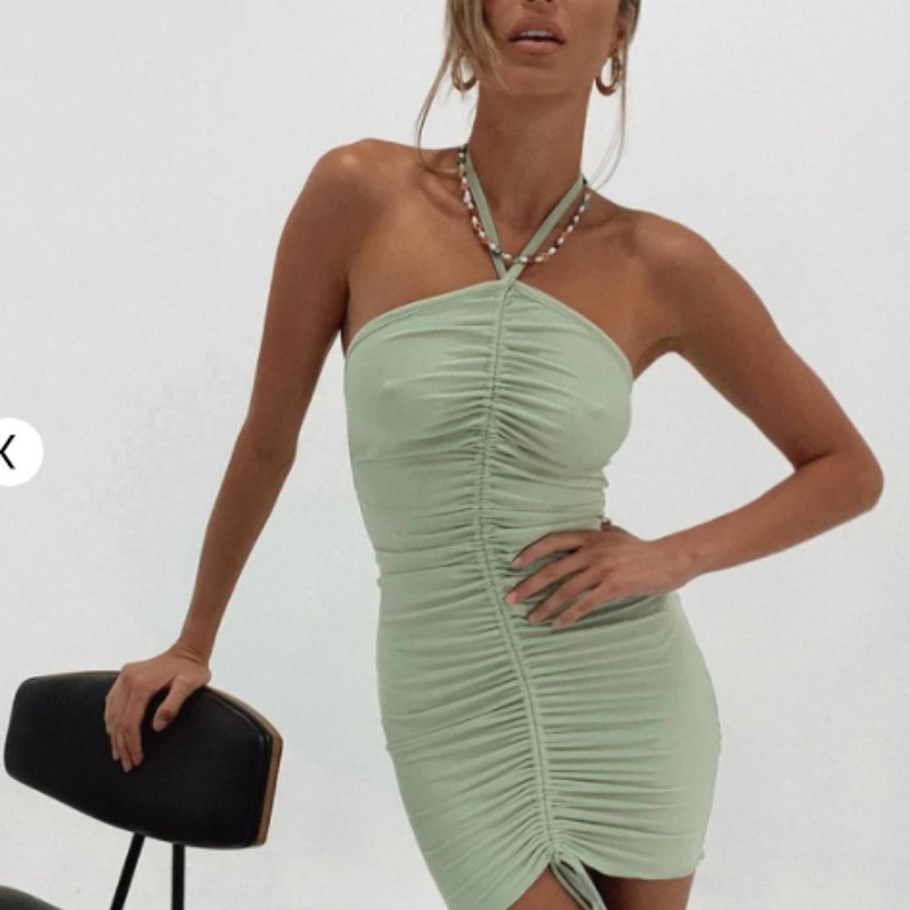 Avery Mini Dress Sage